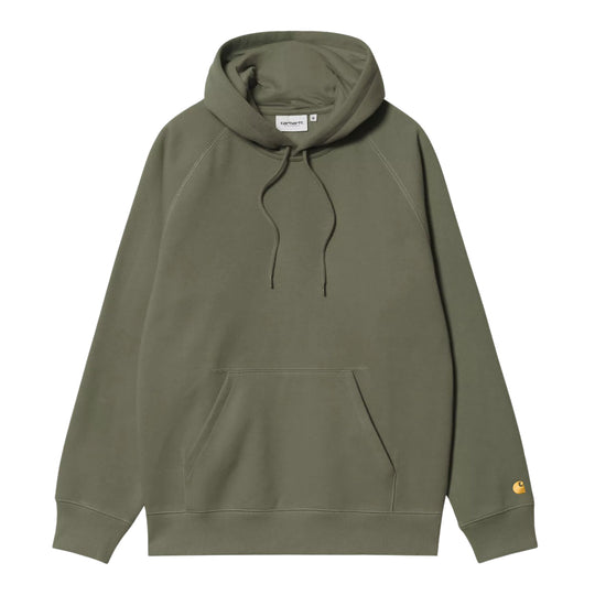 CARHARTT WIP Felpa Uomo Hooded Chase Verde/Oro