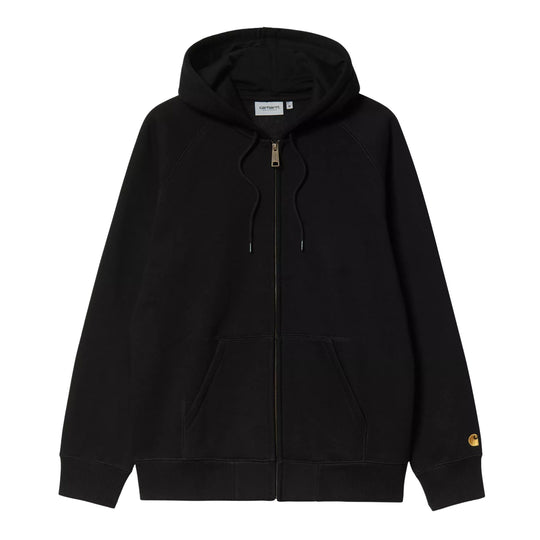 CARHARTT WIP Felpa con Zip Hooded Chase Nera