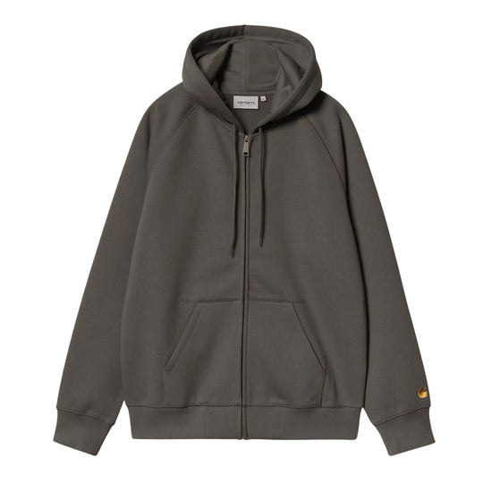 CARHARTT WIP Felpa con Cappuccio Uomo Hooded Chase Jacket Grigia