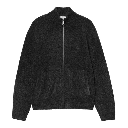 CARHARTT WIP Giacchetto Uomo con Zip CURTIS SWEATER - Nero Melange