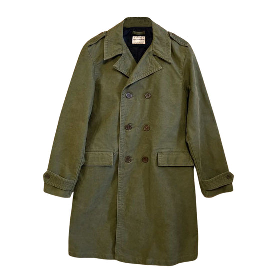 CHESAPEAKE'S Trench Impermeabile Uomo JUNGLE CLOTH NAVAL OFFICER - Verde Militare