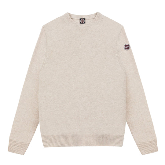 Pullover Uomo COLMR logato in lana Beige