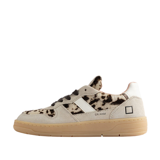 D.A.T.E Sneakers Donna COURT 2.0 ANIMALIER COW - Bege/Animalier