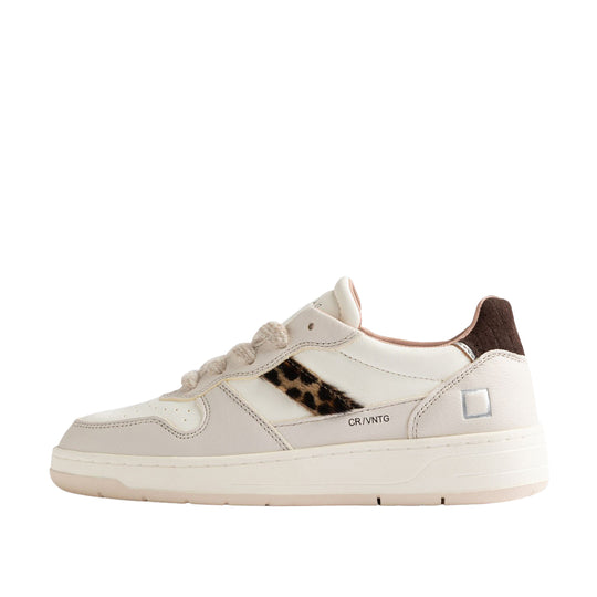 D.A.T.E Sneakers Donna COURT 2.0 ANIMALIER COW - Bianco/Animalier