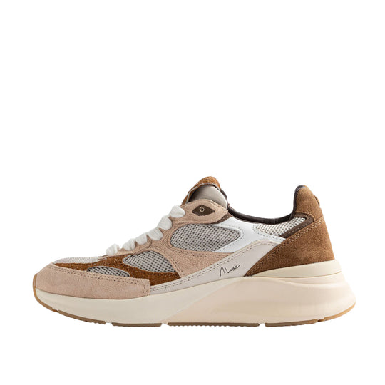 D.A.T.E Sneakers Donna MUSA POP BEIGE - Tabacco /Rosa