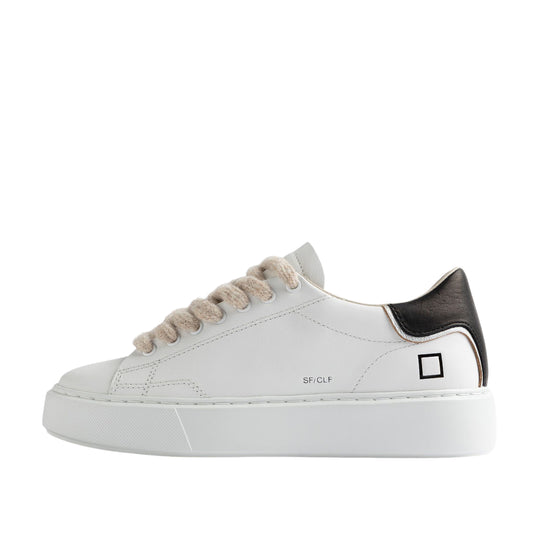 D.A.T.E Sneakers Donna SFERA CALF - Bianco/Nero