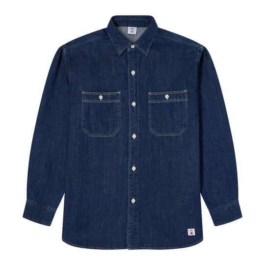 EDWIN Camicia Uomo Denim WORK 7oz - Scuro