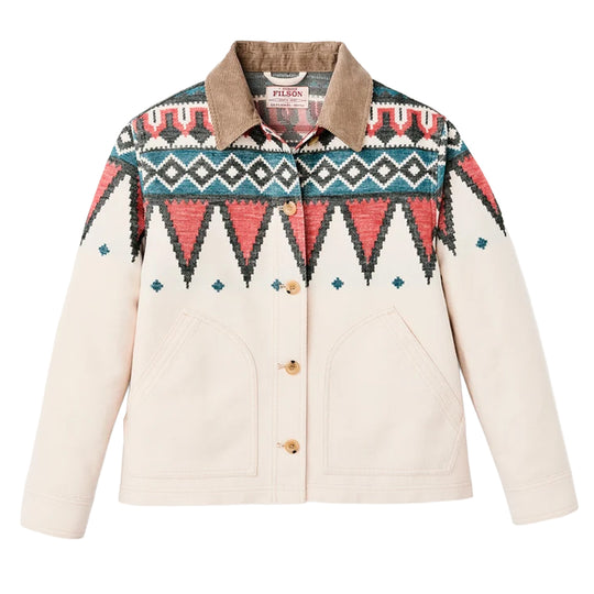 FILSON Giubbino Donna COLCHUCK SHORT - Panna/Multicolor