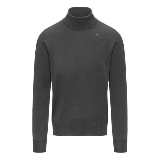 K-WAY Maglione Uomo HENRY MERINO Dolcevita - Grigio Medio