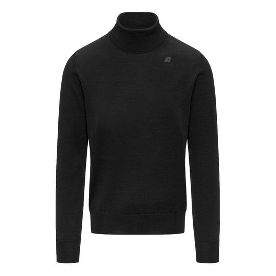 K-WAY Maglione Uomo HENRY MERINO Dolcevita - Nero