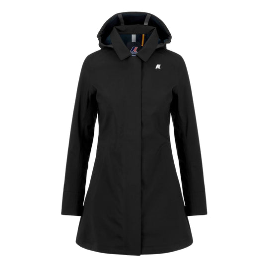K-WAY Giubbino Donna Mathy Bonded Jersey Nero/Blu