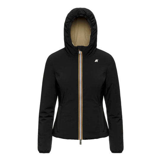 K-WAY Giubbino Donna LILY ST WARM DOUBLE - Nero/Khaki