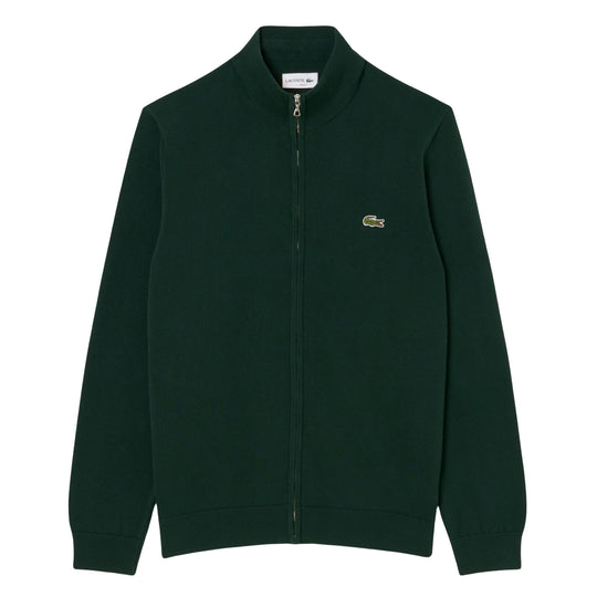 LACOSTE Maglione Uomo Zip Collo Alto - Verde