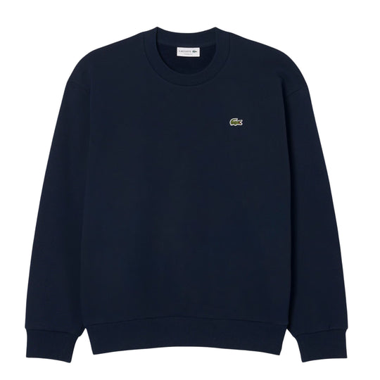 LACOSTE Felpa Uomo in cotone con girocollo - Blu
