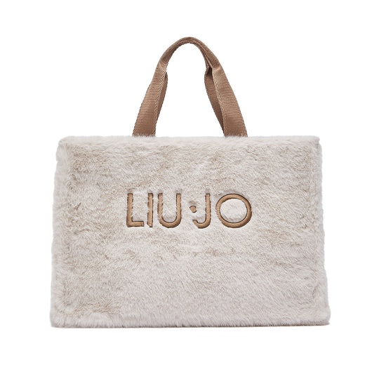 LIU-JO SOFT Tote Bag Donna Grande in Teddy - Burro