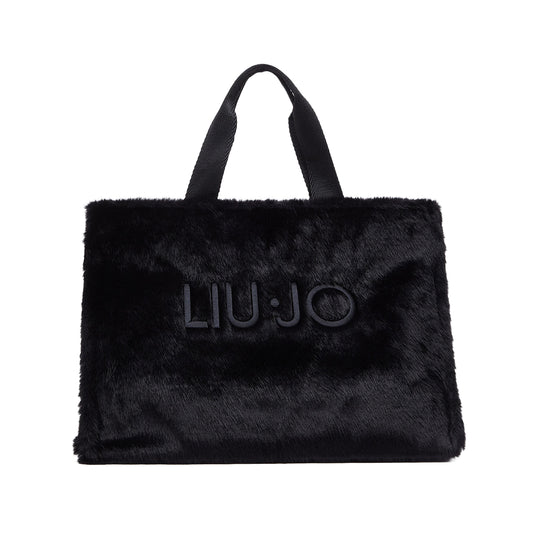 LIU-JO SOFT Tote Bag Donna Grande in Teddy - Nero