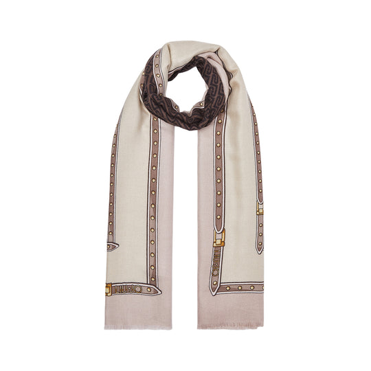 LIU-JO SOFT Stola Donna con Logo Monogram - Rosa