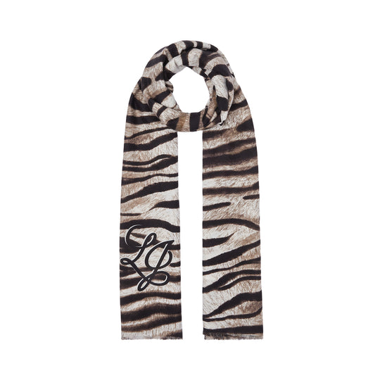 LIU-JO SOFT Stola Donna Animalier Zebrata Fur - Cammello