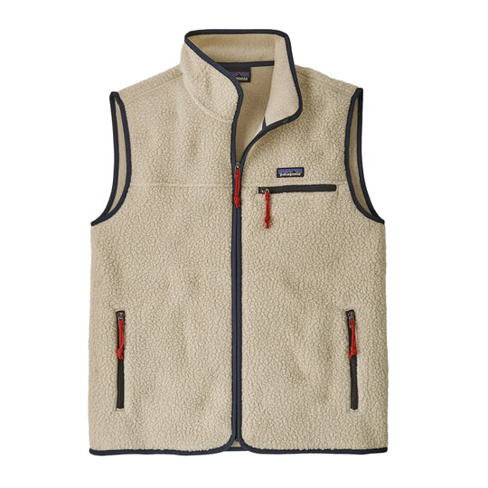 PATAGONIA Gilet Uomo RETRO PILE FLEECE - Panna/Blu