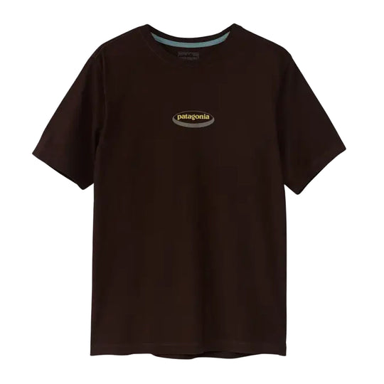 PATAGONIA T-Shirt Uomo '95 Oval Logo - Marrone