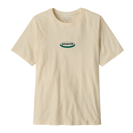 PATAGONIA T-Shirt Uomo '95 Oval Logo - Panna/Verde