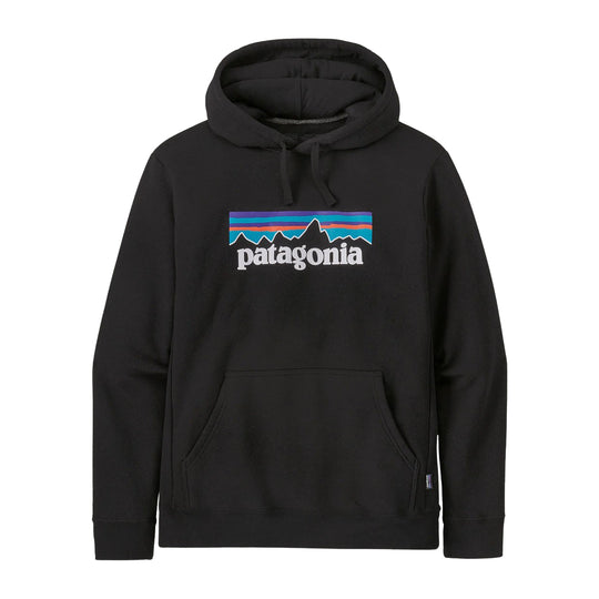 PATAGONIA Felpa Uomo con cappuccio P-6 Logo Uprisal - Nera