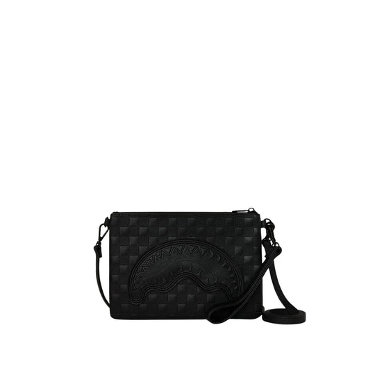 SPRAYGROUND Pochette RAISED CHECK CROSSOVER - Black