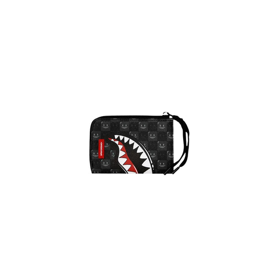 SPRAYGROUND Portafoglio SHARKS IN PARIS WTF BUBBLY BLACK CHECK - Nero/Multicolor