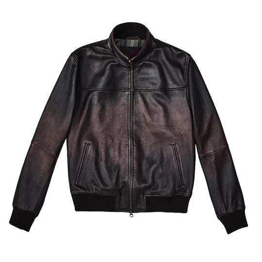 STEWART Bomber PAUL WASHED NAPPA - Marrone Scuro