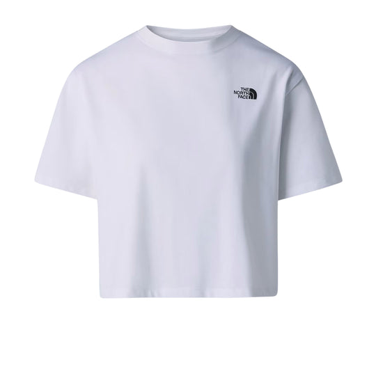 THE NORTH FACE T-Shirt Donna Evolution Simple Dome Cropped Relaxed Bianca