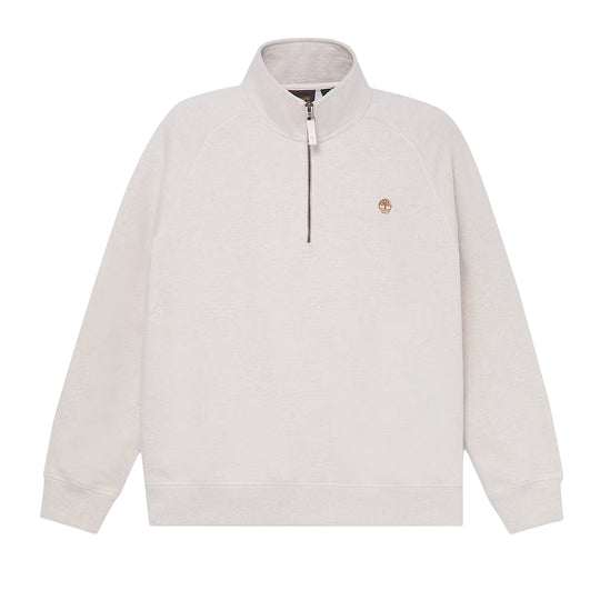 TIMBERLAND Felpa con Zip 1/4 e Logo Ricamato EXETER RIVER - Beige