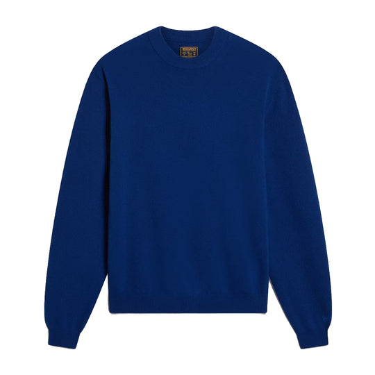 WOOLRICH Maglione Girocollo Uomo in pura lana vergine - Blu Navy