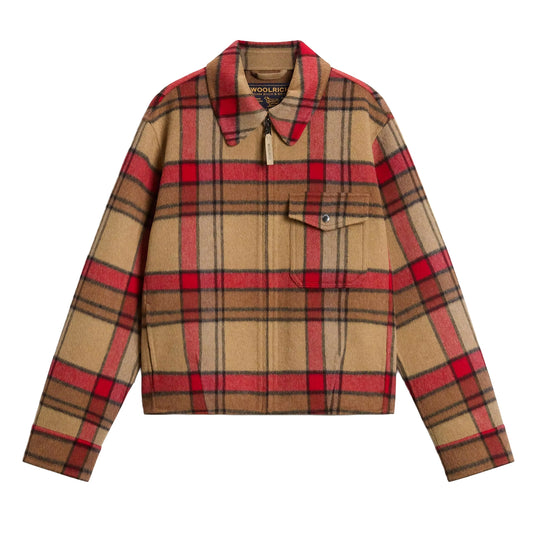 WOOLRICH Giubbino Donna in misto Lana Doppiata - Cammello/Rosso