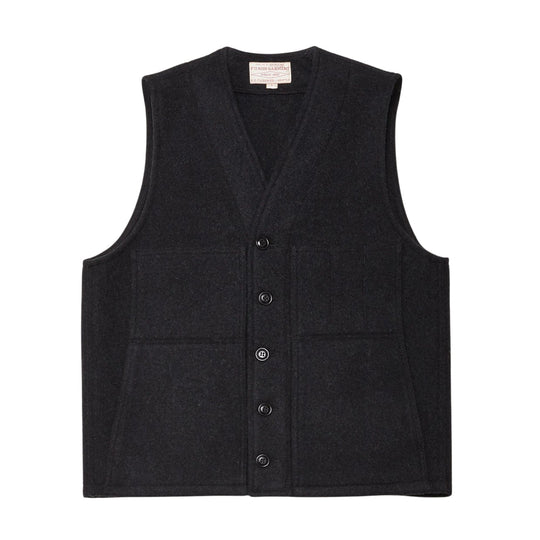 Heren gilet Filson Mackinaw Wol Donkergrijs Melange