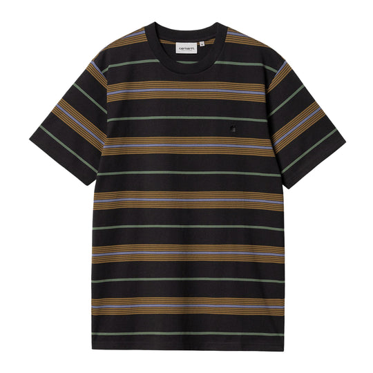 Heren T-shirt Carhartt WIP S/S Haynes Zwart Multicolor
