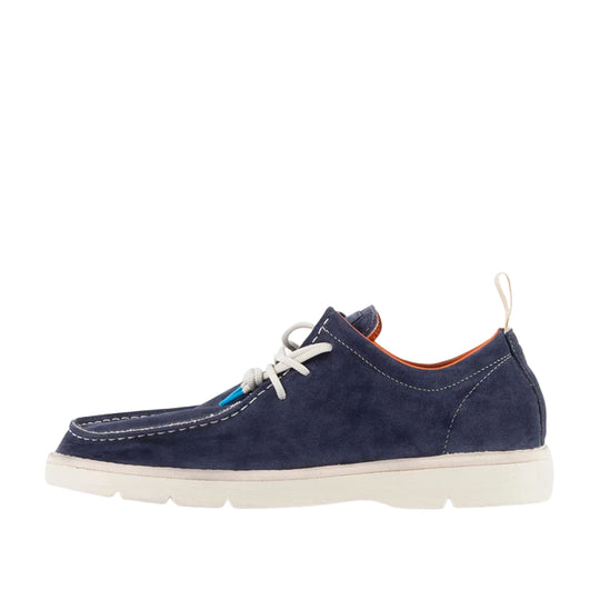 Scarpe Allacciate Panchic P19 Suede Blu
