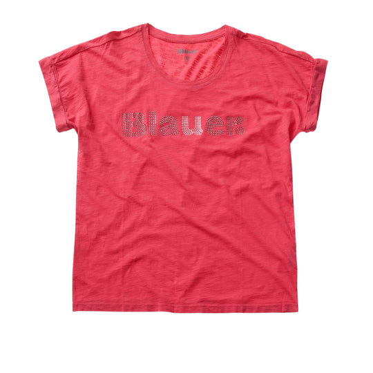 T-shirt Donna Blauer Glitter Magenta