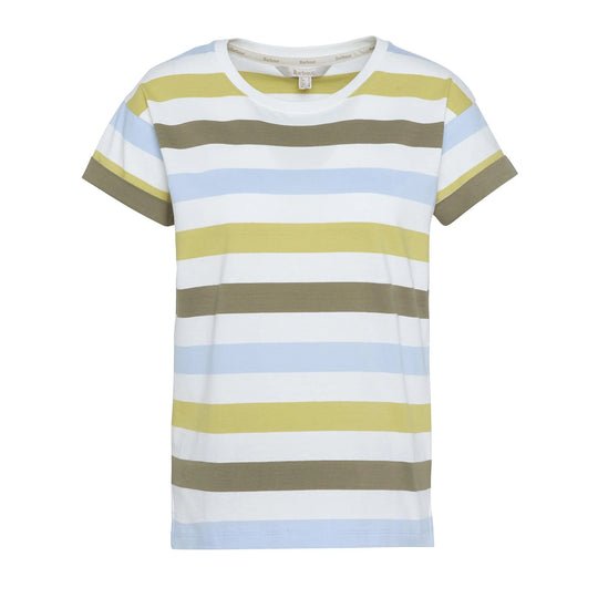 T-shirt Donna Barbour Lyndale Bianco Multicolor