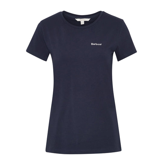 T-shirt Donna Barbour Logo Saltford Blu Navy
