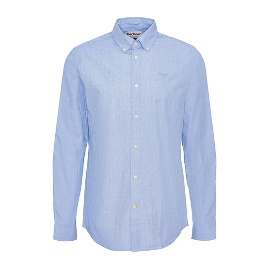 Camicia Uomo Barbour Crest Poplin Celeste