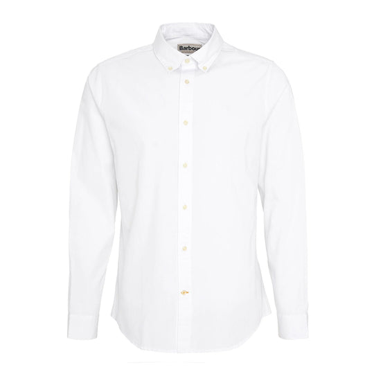 Camicia Uomo Barbour Crest Poplin Bianco