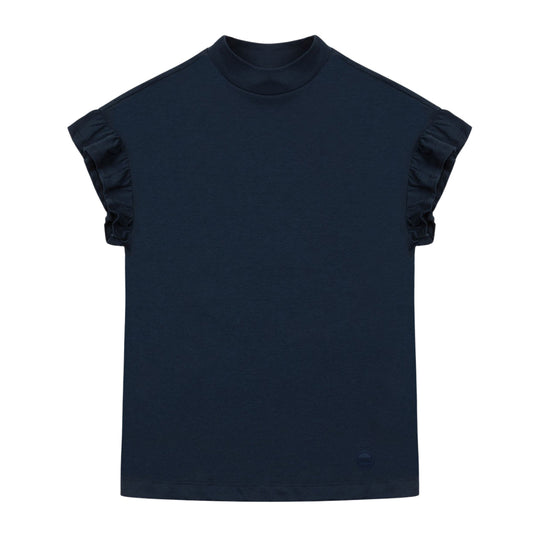 T-shirt Donna Colmar Rouches Blu
