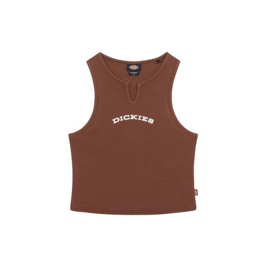 Canotta Donna Dickies Scollo A V Marrone
