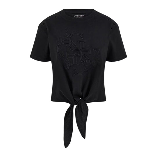 T-shirt Donna Guess Boxy Cropped Logo