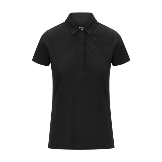 Damen Polo K-Way Amedea Pique Schwarz