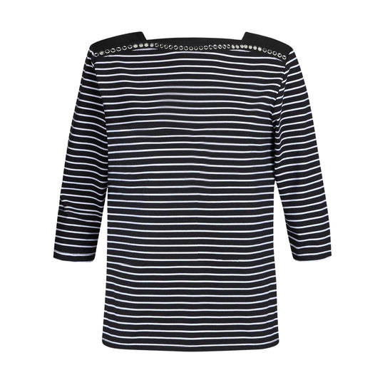 T-shirt Donna Liu-Jo Righe Bianco / Nero