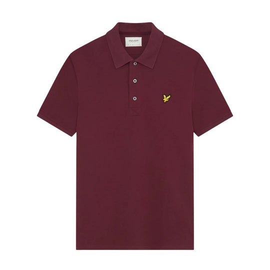Polo Uomo Lyle & Scott Logo Bordeaux