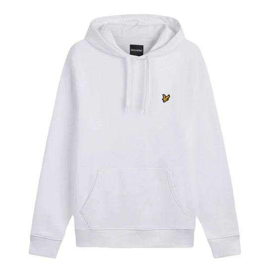 Felpa Cappuccio Uomo Lyle & Scott Logo Bianco