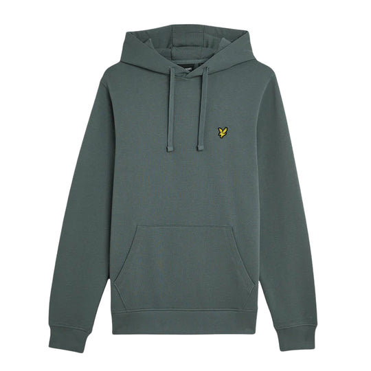 Felpa Cappuccio Uomo Lyle & Scott Logo Verde Scuro
