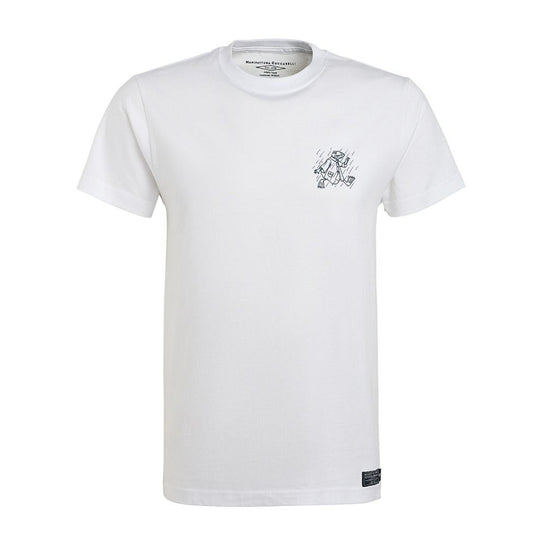 T-shirt Uomo Manifattura Ceccarelli Logo Bianco